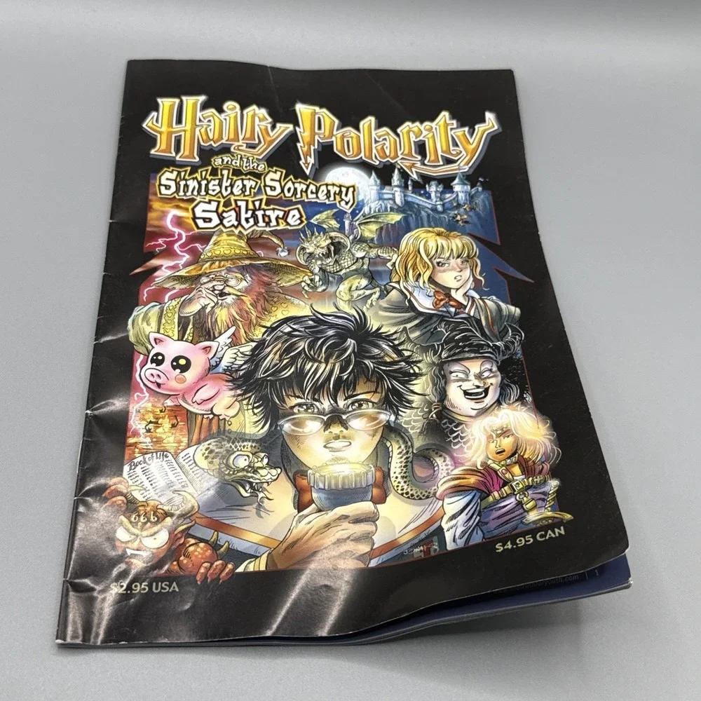 Hairy‎ Polarity And The Sinister Sorcery Satire Comic Book Wizard Magic